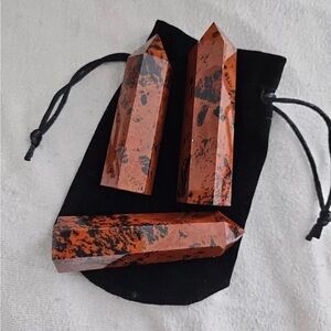 Mystical home office Reiki stones mohagony obsidian stones DT